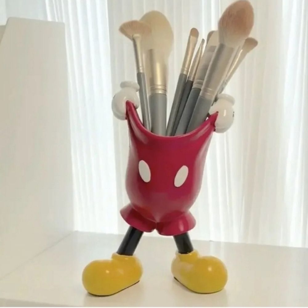 Mickey Mouse Pants Gloves Pen Pencils Brush Holder